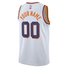 Phoenix Suns Unisex Swingman Custom Jersey White Association Edition - NBA
