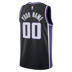 Sacramento Kings Unisex Swingman Custom Jersey Icon Edition Black - NBA