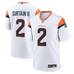 Patrick Surtain II Denver Broncos Mile High Collection Game Jersey White | Nike for Sale
