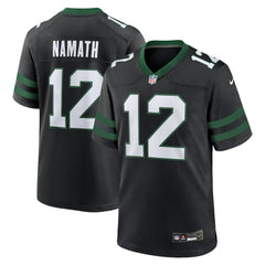 Joe Namath New York Jets Alternate Retired Player Game Jersey Legacy Black | Nike for Sale