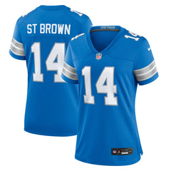 Amon-Ra St. Brown Detroit Lions Women's Team Game Jersey Blue | Nike for Sale
