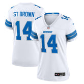 Amon-Ra St. Brown Detroit Lions Women's White Game Jersey White | Nike for Sale