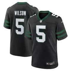 Garrett Wilson New York Jets Alternate Game Jersey Legacy Black | Nike for Sale