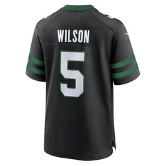 Garrett Wilson New York Jets Alternate Game Jersey Legacy Black | Nike for Sale
