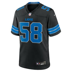 Penei Sewell Detroit Lions 2nd Alternate Game Jersey Black | Nike for Sale