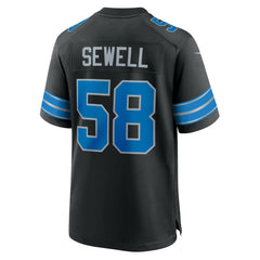 Penei Sewell Detroit Lions 2nd Alternate Game Jersey Black | Nike for Sale
