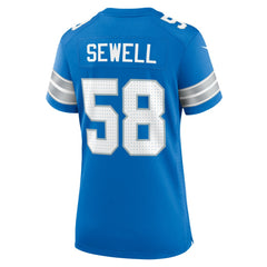 Penei Sewell Detroit Lions Women's Game Jersey Blue | Nike for Sale