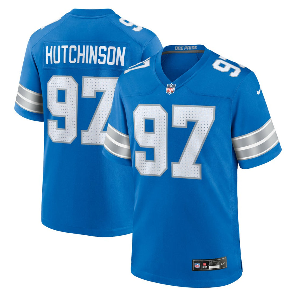 Aidan Hutchinson Detroit Lions Game Jersey Blue | Nike for Sale