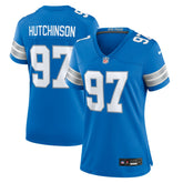 Aidan Hutchinson Detroit Lions Women's Game Jersey Blue | Nike for Sale