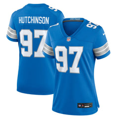 Aidan Hutchinson Detroit Lions Women's Game Jersey Blue | Nike for Sale