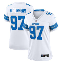 Aidan Hutchinson Detroit Lions Women's Game Jersey White | Nike for Sale