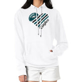 Philadelphia Eagles G-III 4Her by Carl Banks Women's Heart Graphic Fleece Pullover Hoodie White | NFL