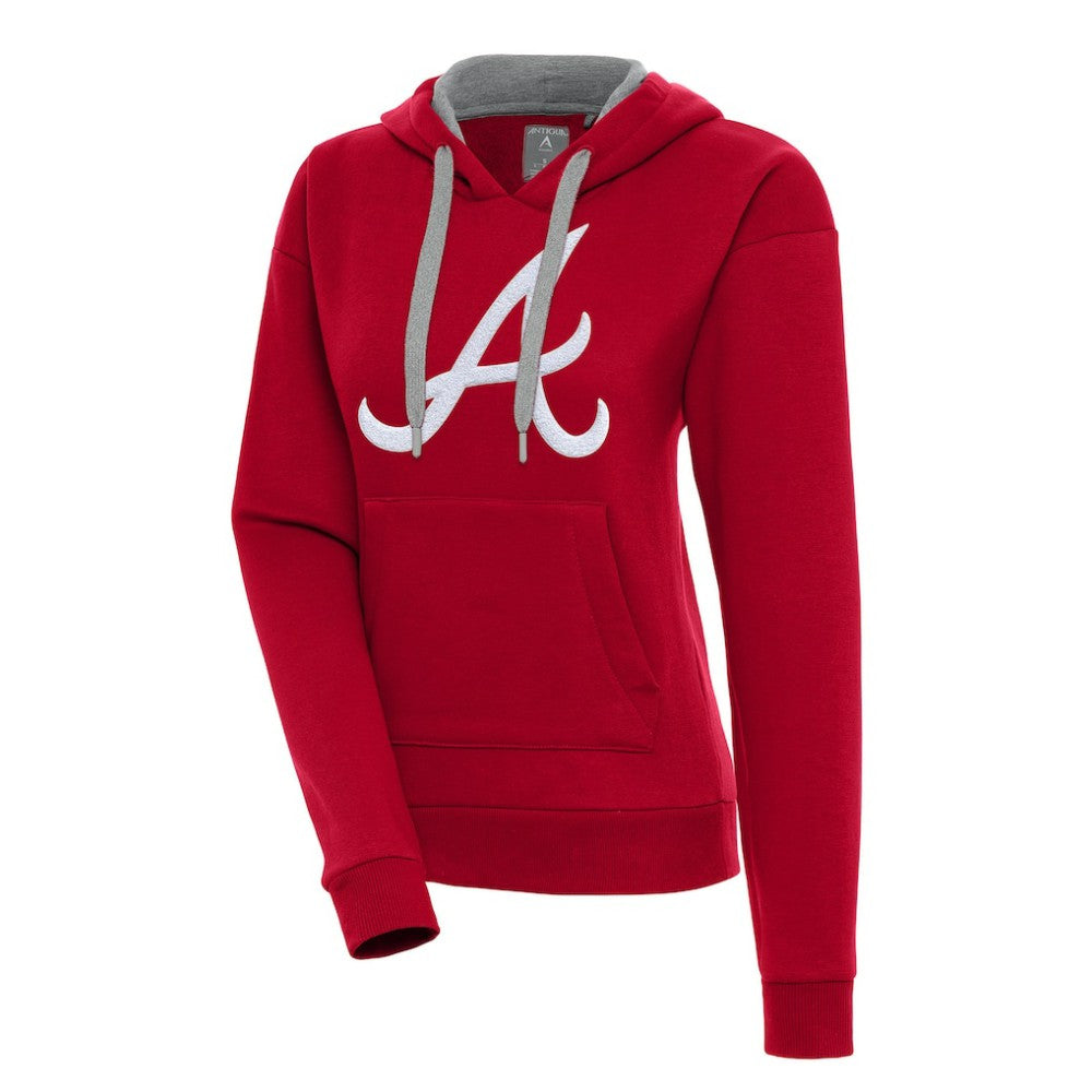 Atlanta Braves Antigua Women's Victory Pullover Hoodie - MLB