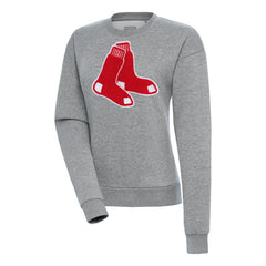 Boston Red Sox Antigua Women's Victory Chenille Pullover Sweatshirt - MLB