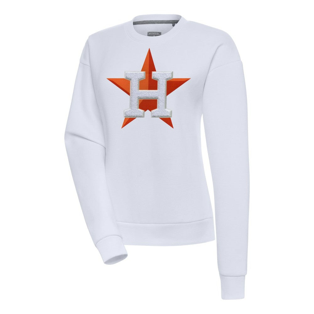 Houston Astros Antigua Women's Victory Chenille Pullover Sweatshirt - MLB