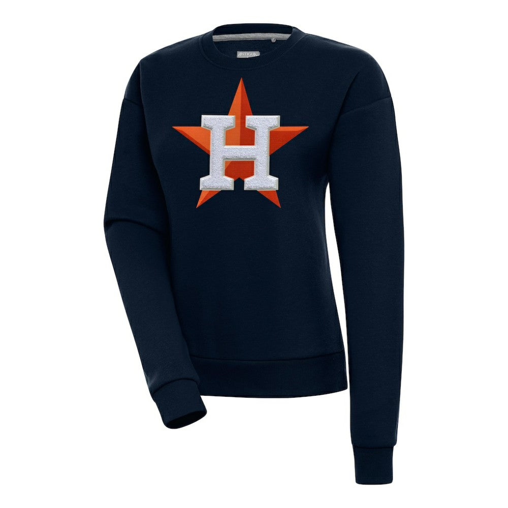 Houston Astros Antigua Women's Victory Chenille Pullover Sweatshirt - MLB