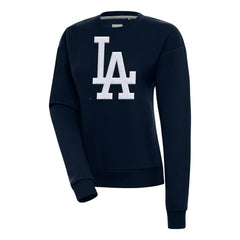Los Angeles Dodgers Antigua Women's Victory Chenille Pullover Sweatshirt - MLB