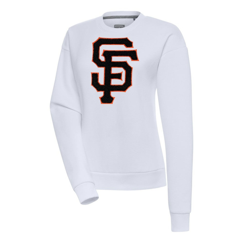 San Francisco Giants Antigua Women's Victory Chenille Pullover Sweatshirt - MLB