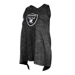 Las Vegas Raiders New Era Women's Plus Size Space Dye Active Tank Top Black | NFL