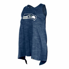 Seattle Seahawks New Era Women's Plus Size Space Dye Active Tank Top College Navy | NFL