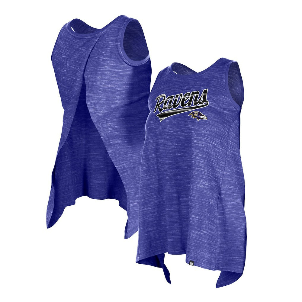 Baltimore Ravens New Era Women's Space Dye Active Tank Top Purple | NFL