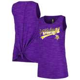 Minnesota Vikings New Era Women's Space Dye Active Tank Top Purple | NFL
