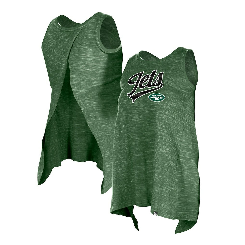 New York Jets New Era Women's Space Dye Active Tank Top Green | NFL