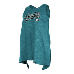 Philadelphia Eagles New Era Women's Space Dye Active Tank Top Midnight Green | NFL