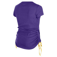 Minnesota Vikings New Era Women's Ruched Side T-Shirt Purple | NFL