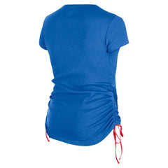New York Giants New Era Women's Ruched Side T-Shirt Royal | NFL