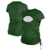 New York Jets New Era Women's Ruched Side T-Shirt Green | NFL
