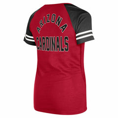 Arizona Cardinals New Era Women's Lace-Up Raglan T-Shirt Cardinal | NFL