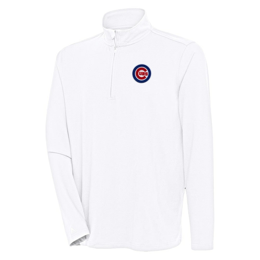 Chicago Cubs Antigua Hunk Quarter-Zip Pullover Top - MLB