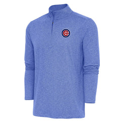 Chicago Cubs Antigua Hunk Quarter-Zip Pullover Top - MLB