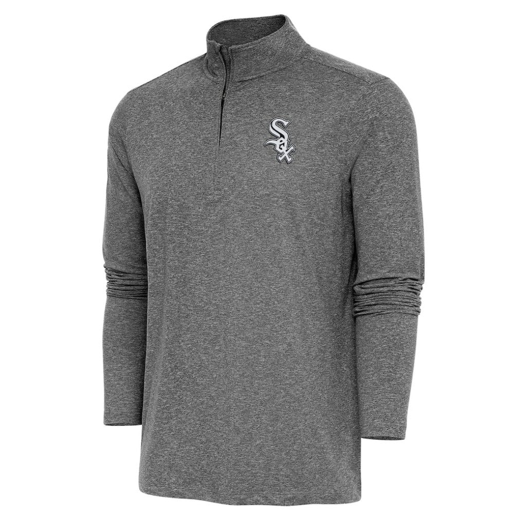 Chicago White Sox Antigua Hunk Quarter-Zip Pullover Top - MLB