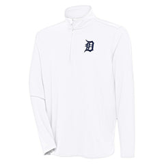 Detroit Tigers Antigua Hunk Quarter-Zip Pullover Top - MLB