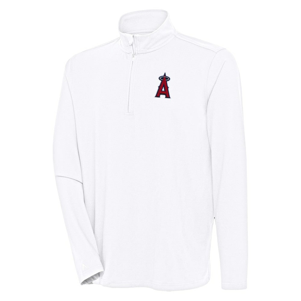 Los Angeles Angels Antigua Hunk Quarter-Zip Pullover Top - MLB