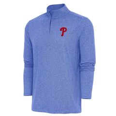Philadelphia Phillies Antigua Hunk Quarter-Zip Pullover Top - MLB