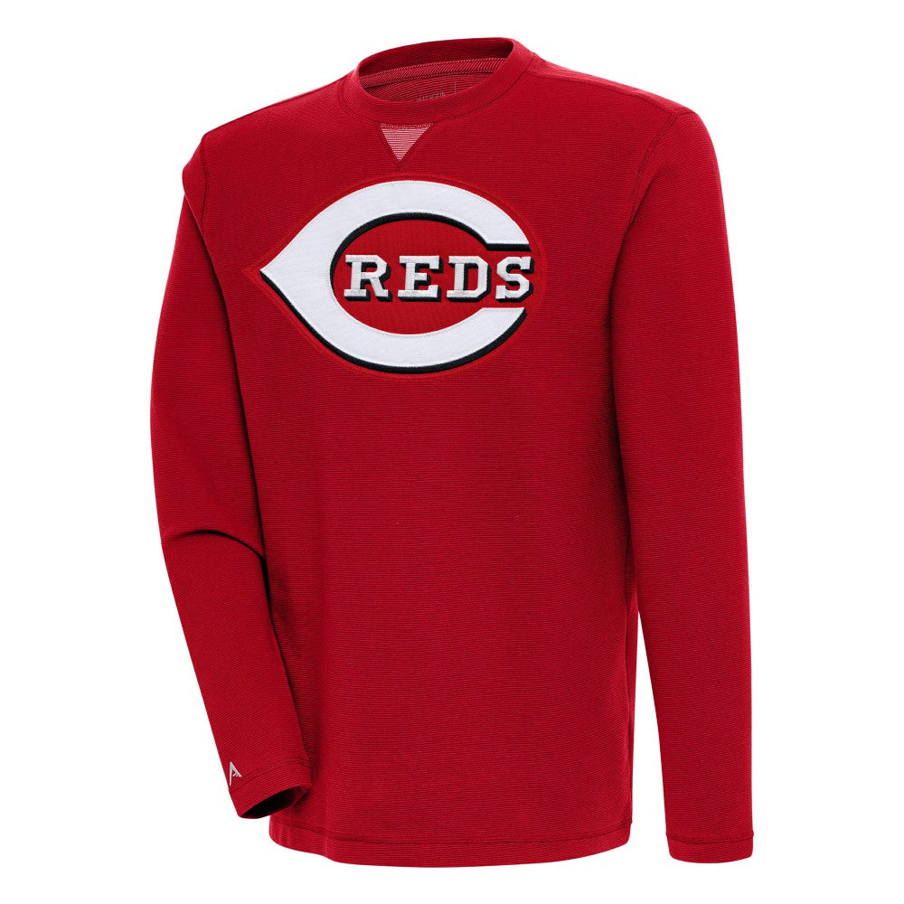 Cincinnati Reds Antigua Flier Bunker Pullover Sweatshirt - MLB