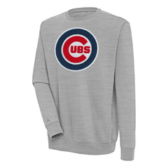 Chicago Cubs Antigua Victory Crewneck Chenille Pullover Sweatshirt - MLB