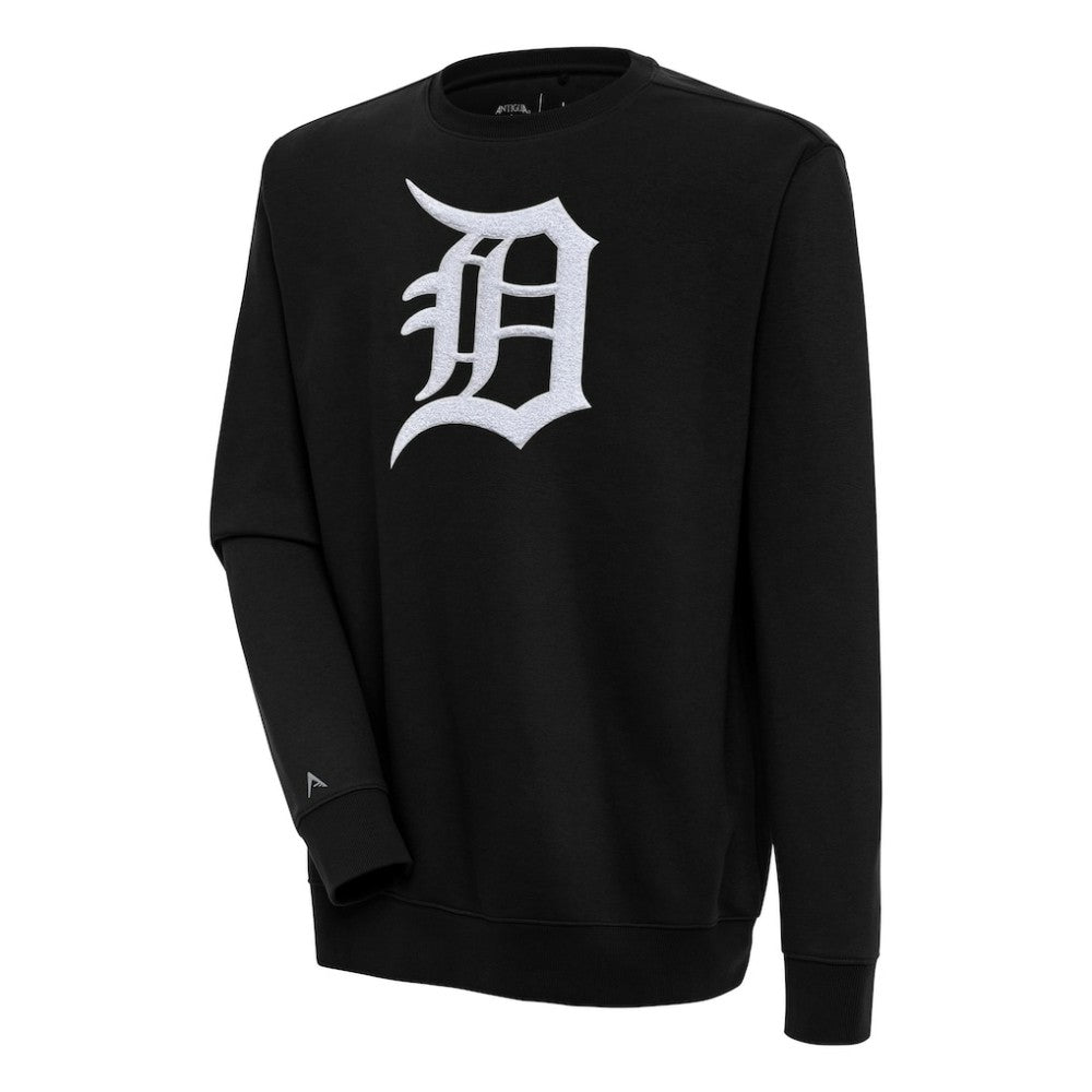 Detroit Tigers Antigua Victory Crewneck Chenille Pullover Sweatshirt - MLB