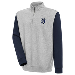 Detroit Tigers Antigua Victory Colorblock Quarter-Zip Pullover Top - MLB
