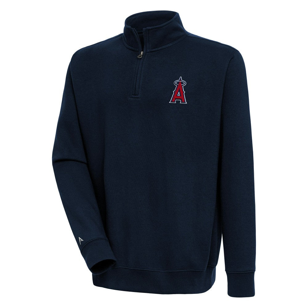Los Angeles Angels Antigua Victory Quarter-Zip Pullover Top - MLB
