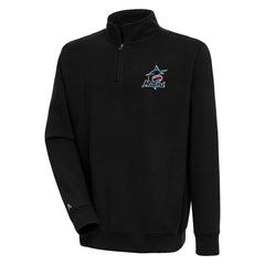 Miami Marlins Antigua Victory Quarter-Zip Pullover Top - MLB