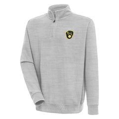 Milwaukee Brewers Antigua Victory Quarter-Zip Pullover Top - MLB