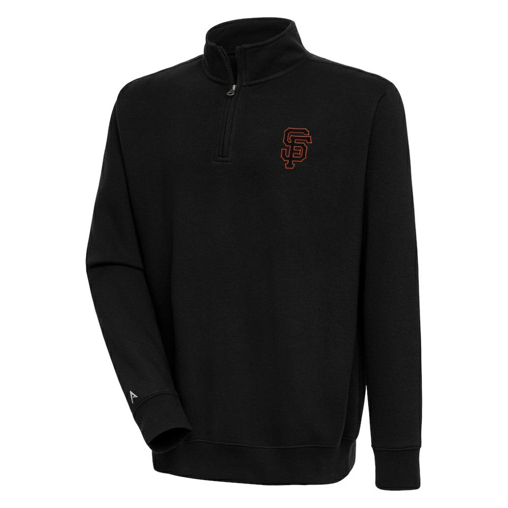 San Francisco Giants Antigua Victory Quarter-Zip Pullover Top - MLB