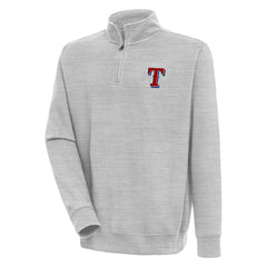 Texas Rangers Antigua Victory Quarter-Zip Pullover Top - MLB