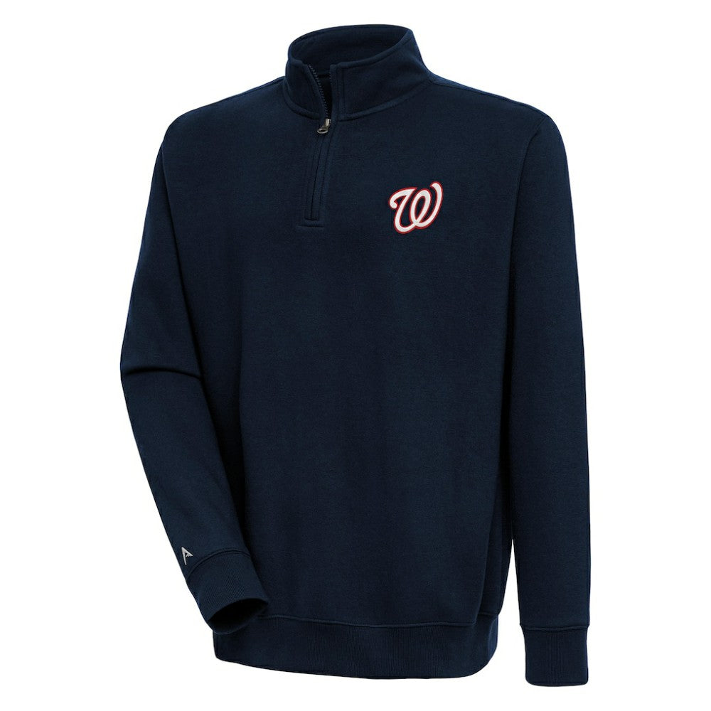 Washington Nationals Antigua Victory Quarter-Zip Pullover Top - MLB