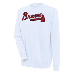 Atlanta Braves Antigua Victory Pullover Sweatshirt - MLB