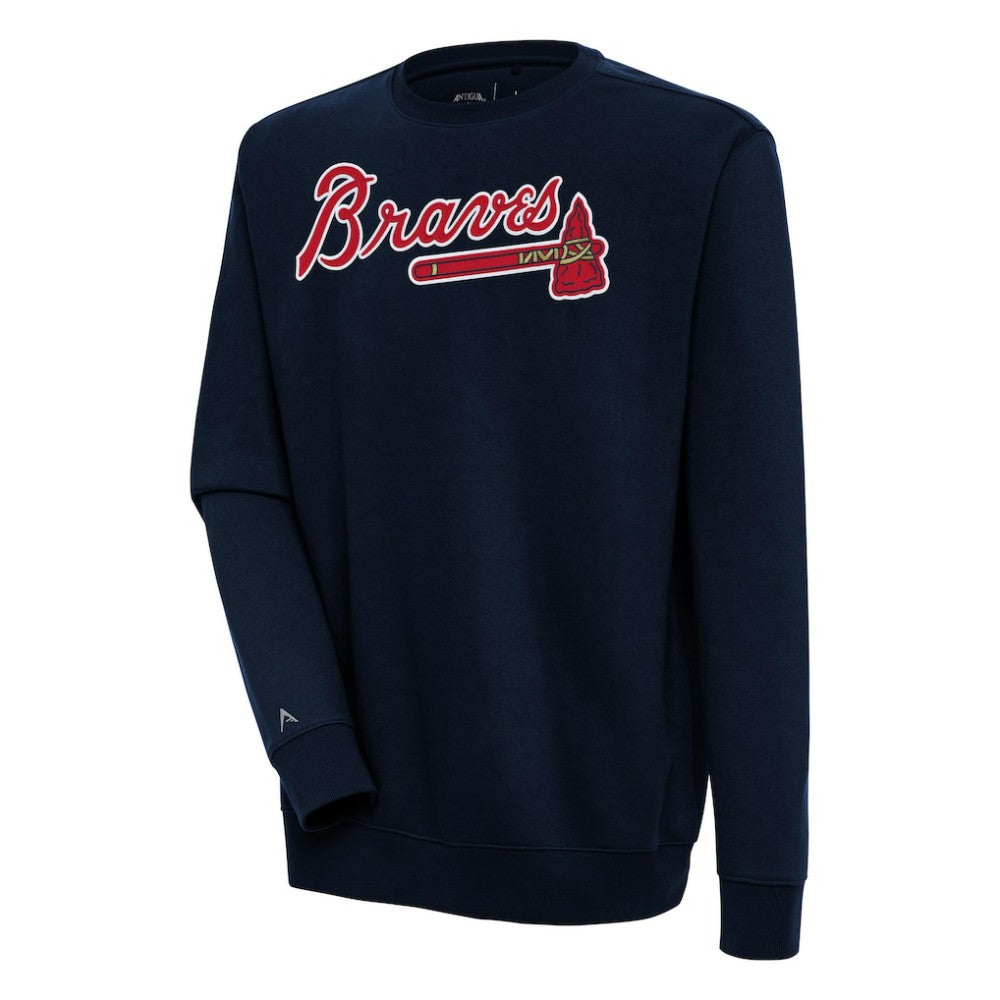 Atlanta Braves Antigua Victory Pullover Sweatshirt - MLB
